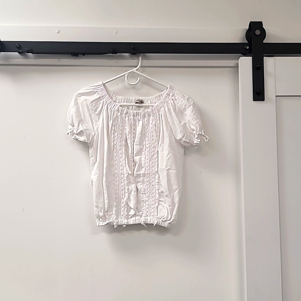 Natural Cotton Boho Top